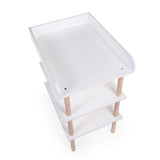 Childhome table à langer blanc+naturel CHTNW(UNIQUEMENT RETRAIT EN MAGASIN PAS D'ENVOI POSSIBLE)