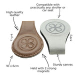 Cloby clips pour couverture de protection solaire marron (lot de 2) CBY-CP1-BR