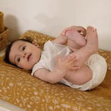 Little Dutch Housse pour matelas à langer Wild Flowers Ochre TE30221080