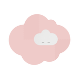 Quut Tapis Nuage Large (175 x 145cm) - Rose Poudré 172284