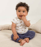 Les Petites Choses T-Shirt en jersey MAE Blanc imprimé TIGRES