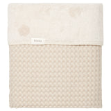 Koeka couverture de berceau gaufre/teddy Oslo sand/pebble 1015/44-020 col 240/230