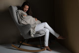 Quax fauteuil d'allaitement rocking adult chair de luxe gris sable 76 16 J1817-SA EXPO (PAS D'ENVOI)